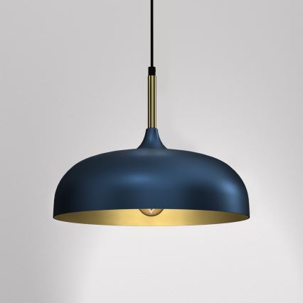 Brilagi - Lámpara colgante ABRAHAM 1xE27/60W/230V diá. 35 cm azul