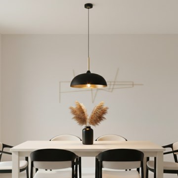 Brilagi - Lámpara colgante ABRAHAM 1xE27/60W/230V diá. 35 cm negro