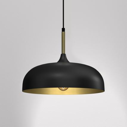 Brilagi - Lámpara colgante ABRAHAM 1xE27/60W/230V diá. 35 cm negro