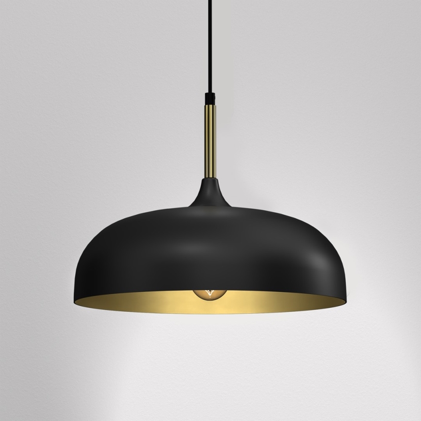 Brilagi - Lámpara colgante ABRAHAM 1xE27/60W/230V diá. 35 cm negro