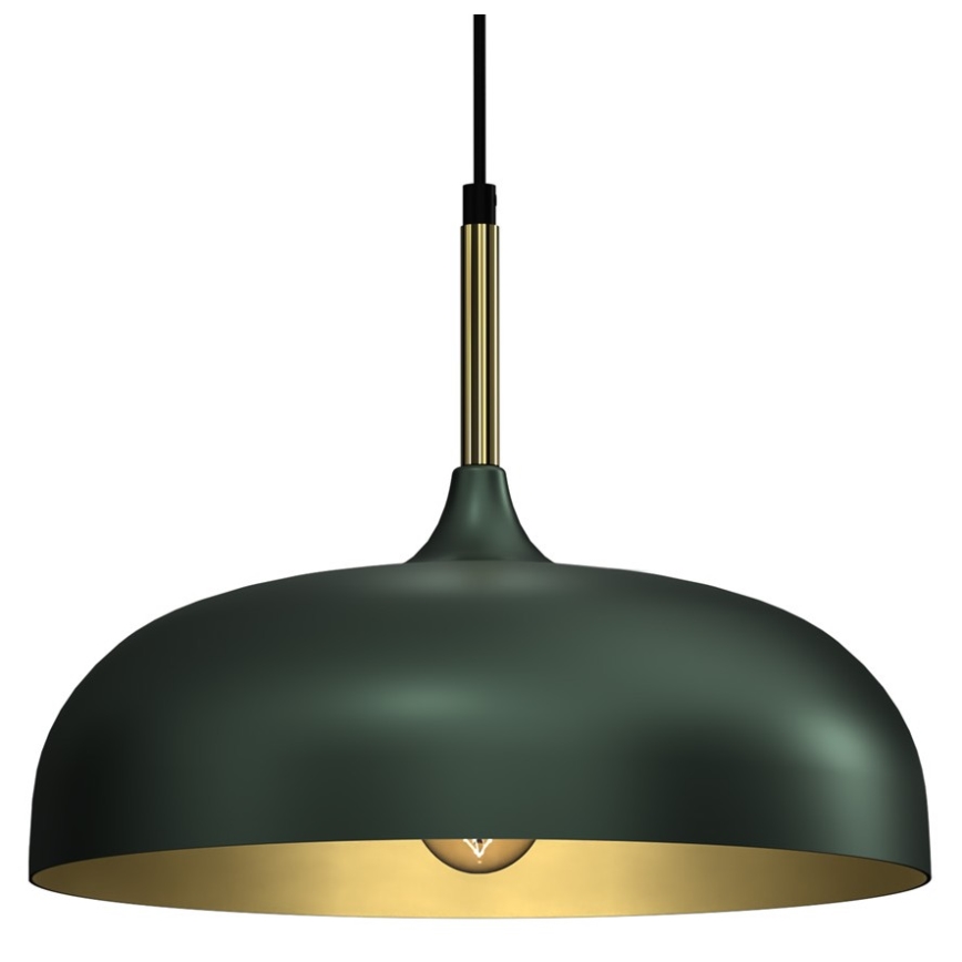 Brilagi - Lámpara colgante ABRAHAM 1xE27/60W/230V diá. 35 cm verde