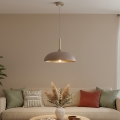 Brilagi - Lámpara colgante ABRAHAM 1xE27/60W/230V diá. 45 cm beige