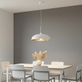 Brilagi - Lámpara colgante ABRAHAM 1xE27/60W/230V diá. 45 cm blanco