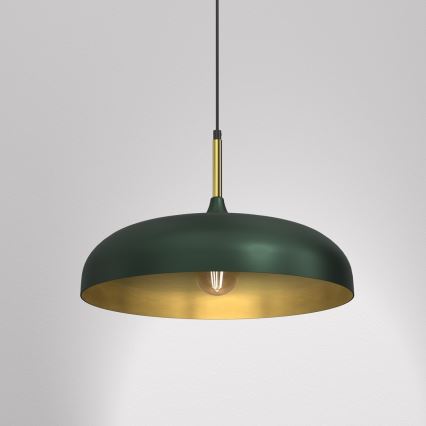 Brilagi - Lámpara colgante ABRAHAM 1xE27/60W/230V diá. 45 cm verde
