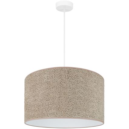 Brilagi - Lámpara colgante BOUCLE ROLLER 1xE27/15W/230V diá. 45 cm marrón