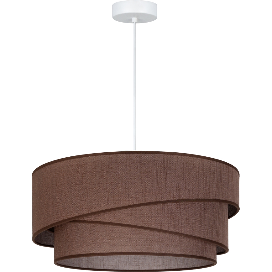 Brilagi - Lámpara colgante con cable ARROW 1xE27/60W/230V diámetro 45 cm marrón