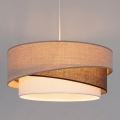 Brilagi - Lámpara colgante con cable ARROW 1xE27/60W/230V Ø 45 cm beige/marrón/blanco