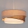Brilagi - Lámpara colgante con cable ARROW 1xE27/60W/230V Ø 45 cm beige/marrón/blanco