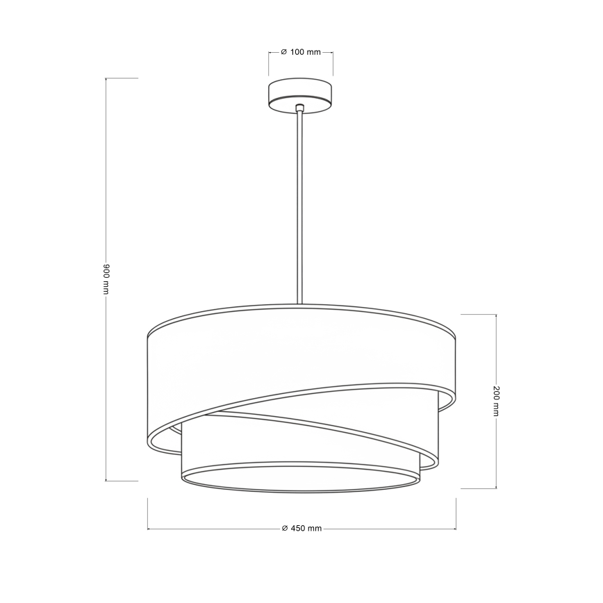 Brilagi - Lámpara colgante con cable ARROW 1xE27/60W/230V Ø 45 cm beige/marrón/blanco