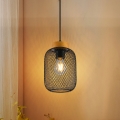 BRILAGI - Lámpara colgante con cable BASKLITE 1xE27/15W/230V madera/negro