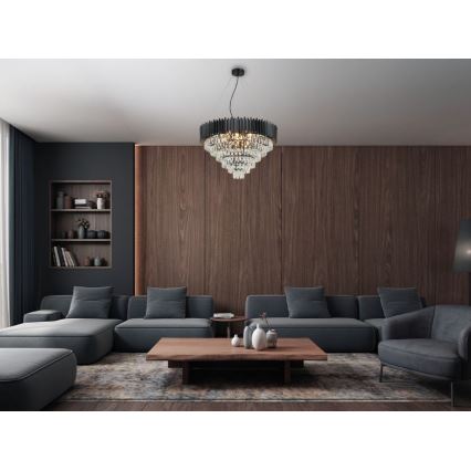 Brilagi - Lámpara colgante con cable CARLOS 11xE14/40W/230V diámetro 80 cm
