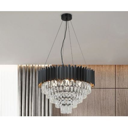Brilagi - Lámpara colgante con cable CARLOS 9xE14/40W/230V, diámetro 60 cm