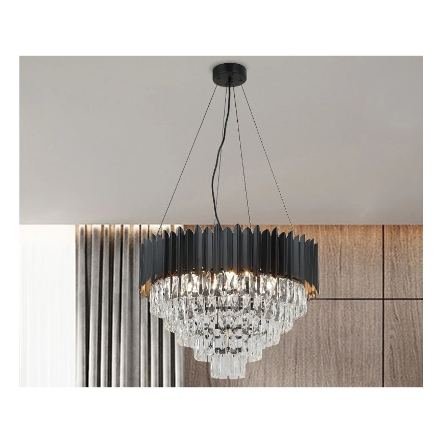 Brilagi - Lámpara colgante con cable CARLOS 9xE14/40W/230V, diámetro 60 cm