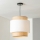 Brilagi - Lámpara colgante con cable CERIA 1xE27/40W/230V Ø 30 cm negro/beige/blanco