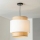 Brilagi - Lámpara colgante con cable CERIA 1xE27/40W/230V Ø 40 cm negra/beige/blanca