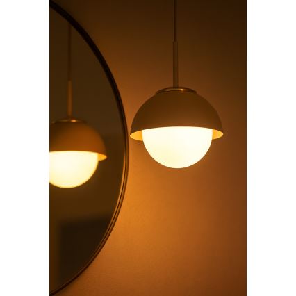 BRILAGI - Lámpara colgante con cable COSMO 1xE27/60W/230V Ø 18 cm beige/dorado