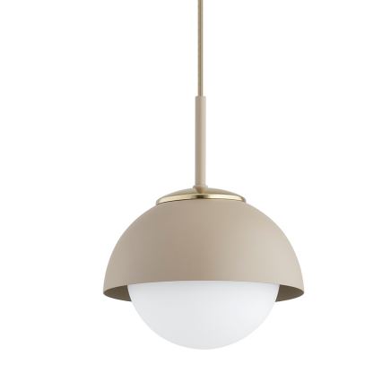 BRILAGI - Lámpara colgante con cable COSMO 1xE27/60W/230V Ø 18 cm beige/dorado