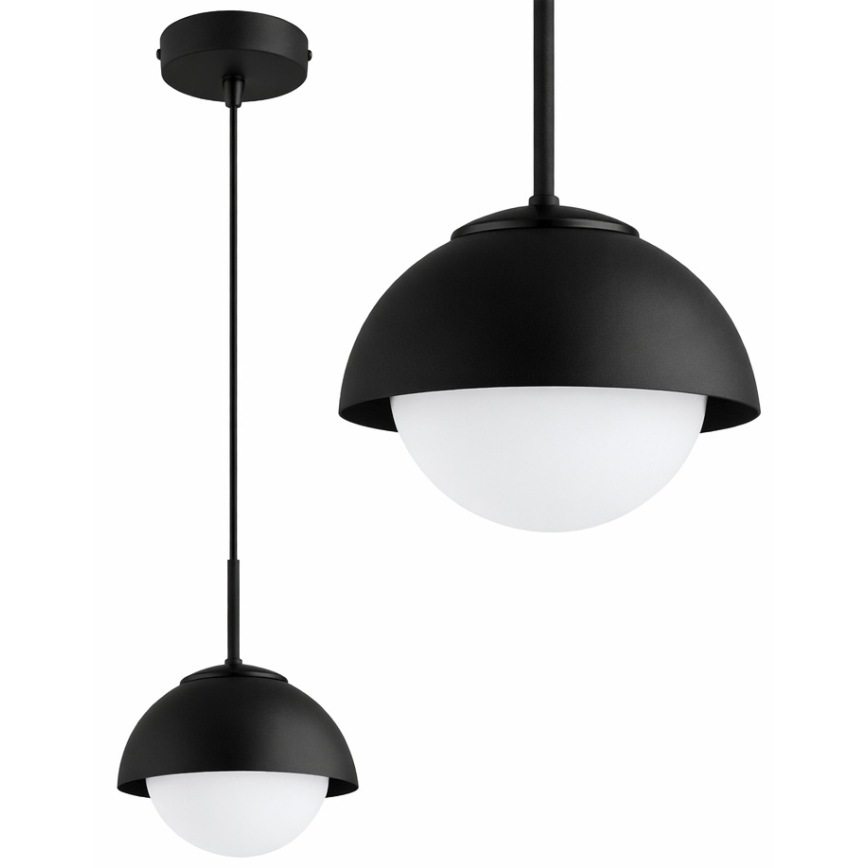 BRILAGI - Lámpara colgante con cable COSMO 1xE27/60W/230V Ø 18 cm negra