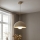 Brilagi - Lámpara colgante con cable COSMO 1xE27/60W/230V Ø 30 cm beige/dorado