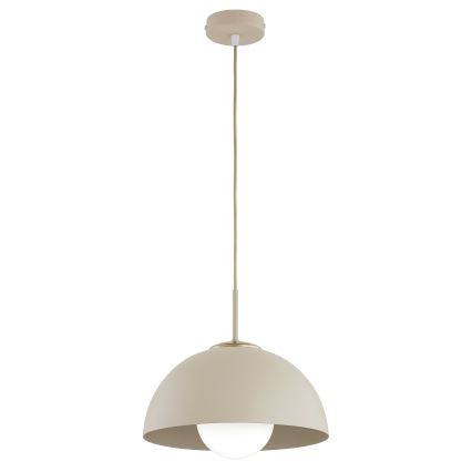 Brilagi - Lámpara colgante con cable COSMO 1xE27/60W/230V Ø 30 cm beige/dorado