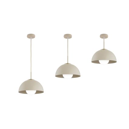 Brilagi - Lámpara colgante con cable COSMO 1xE27/60W/230V Ø 30 cm beige/dorado