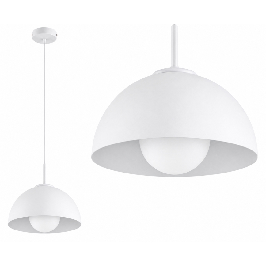 BRILAGI - Lámpara colgante con cable COSMO 1xE27/60W/230V Ø 30 cm blanco/dorado