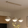 BRILAGI - Lámpara colgante con cable COSMO 3xE27/60W/230V beige/dorada