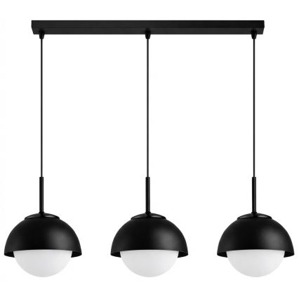 BRILAGI - Lámpara colgante con cable COSMO 3xE27/60W/230V negra