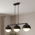 BRILAGI - Lámpara colgante con cable COSMO 3xE27/60W/230V negra