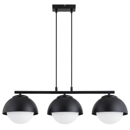 BRILAGI - Lámpara colgante con cable COSMO 3xE27/60W/230V negra