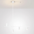 Brilagi - Lámpara colgante con cable CRANE 4xGU10/30W/230V blanca