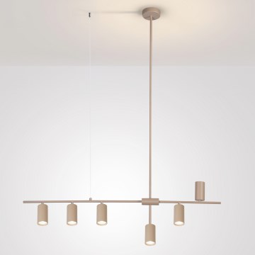 Brilagi - Lámpara colgante con cable CRANE 6xGU10/30W/230V beige