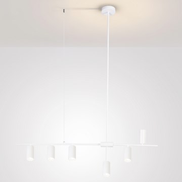 Brilagi - Lámpara colgante con cable CRANE 6xGU10/30W/230V blanca