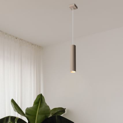 Brilagi - Lámpara colgante con cable CRISPINA 1xGU10/10W/230V beige