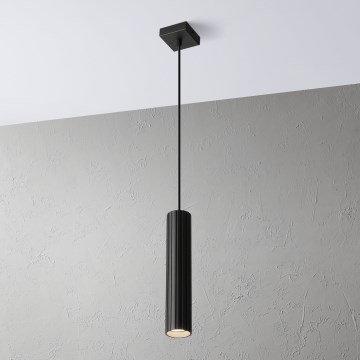 Brilagi - Lámpara colgante con cable CRISPINA 1xGU10/10W/230V negra
