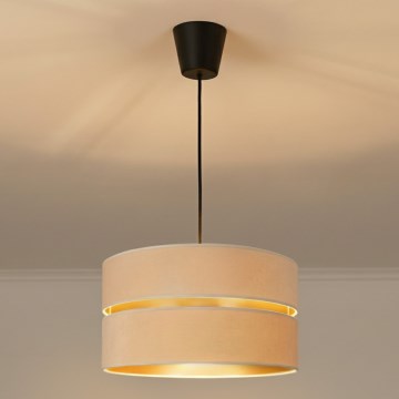 Brilagi - Lámpara colgante con cable DUO-DUO 1xE27/60W/230V Ø 40 cm crema/dorado
