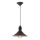 Brilagi - Lámpara colgante con cable FORGE 1xE27/60W/230V Ø 22 cm marrón