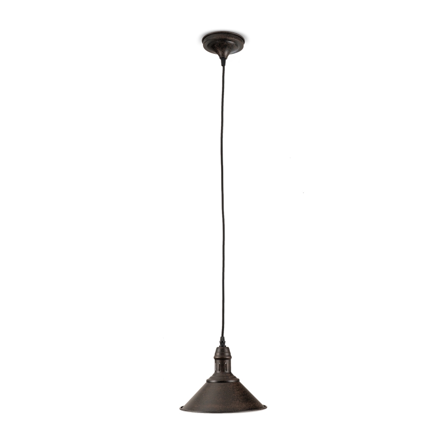 BRILAGI - Lámpara colgante con cable FORGE 1xE27/60W/230V Ø 22 cm marrón