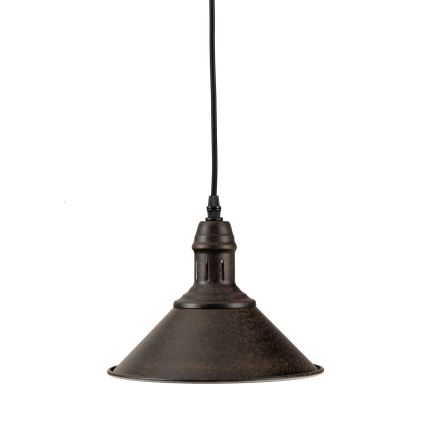 BRILAGI - Lámpara colgante con cable FORGE 1xE27/60W/230V Ø 22 cm marrón