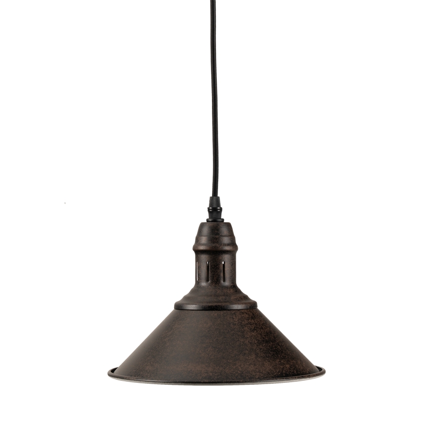 BRILAGI - Lámpara colgante con cable FORGE 1xE27/60W/230V Ø 22 cm marrón