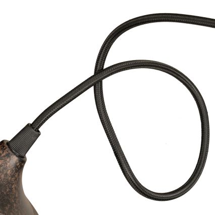 BRILAGI - Lámpara colgante con cable FORGE 1xE27/60W/230V Ø 22 cm marrón
