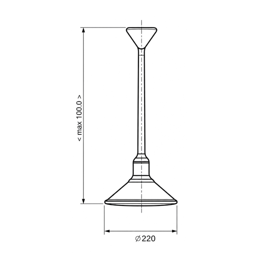 BRILAGI - Lámpara colgante con cable FORGE 1xE27/60W/230V Ø 22 cm marrón