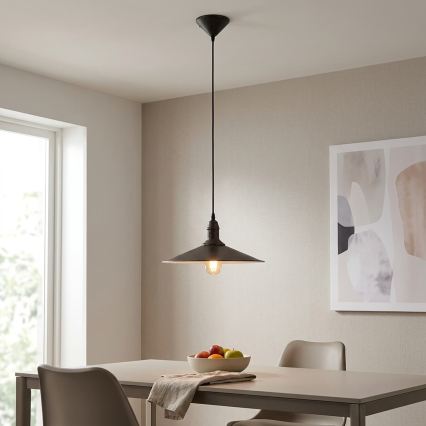 BRILAGI - Lámpara colgante con cable FORGE 1xE27/60W/230V Ø 36 cm marrón