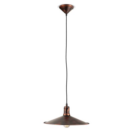 BRILAGI - Lámpara colgante con cable FORGE 1xE27/60W/230V Ø 36 cm marrón