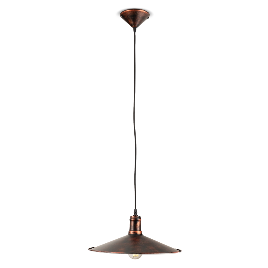 BRILAGI - Lámpara colgante con cable FORGE 1xE27/60W/230V Ø 36 cm marrón