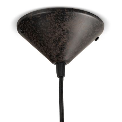 BRILAGI - Lámpara colgante con cable FORGE 1xE27/60W/230V Ø 36 cm marrón