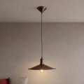 BRILAGI - Lámpara colgante con cable FORGE 1xE27/60W/230V Ø 36 cm pátina/cobre