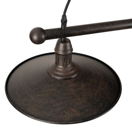BRILAGI - Lámpara colgante con cable FORGE 2xE27/60W/230V marrón