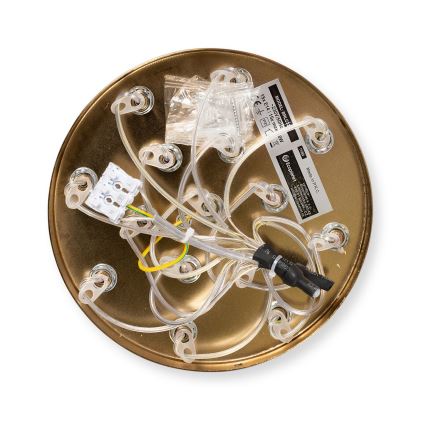Brilagi - Lámpara colgante con cable GLOBE 15xE14/15W/230V blanca