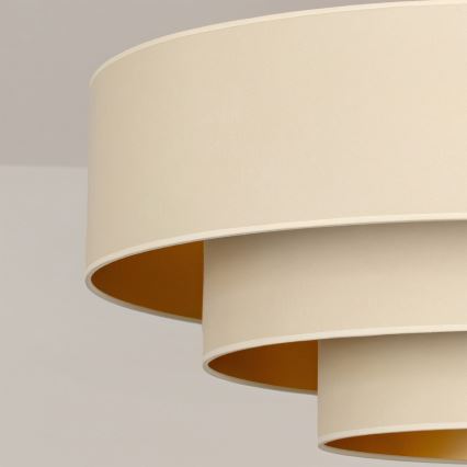 Brilagi - Lámpara colgante con cable LUNETA 1xE27/60W/230V Ø 40 cm crema/dorado